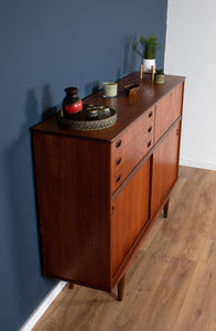 Retro Teak 1960s Danish Mid Centry Highboard Sideboard