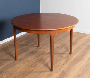 Round Mcintosh Dining Table & 4 Four Chairs Space Saving Tuck Under