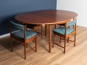 Round Mcintosh Dining Table & 4 Four Chairs Space Saving Tuck Under