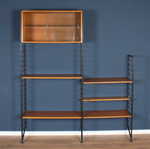 Load image into Gallery viewer, Retro Teak 1960s Mid Century Two Bag Ladder Shelving System Bookcase