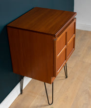 Load image into Gallery viewer, Retro Teak 1960s Nathan Squares Lamp Table Side Table Hairpin Legs