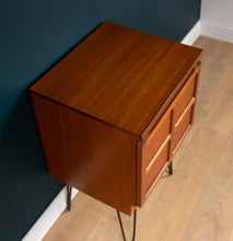 Load image into Gallery viewer, Retro Teak 1960s Nathan Squares Lamp Table Side Table Hairpin Legs