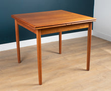 Load image into Gallery viewer, 1960s Retro Teak Danish Draw Leaf Extending Dining Table &amp; Four 4 Chairs By Erik Buch