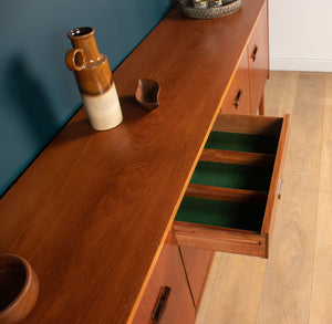 Retro Teak 1960s Nathan Corinthian Sideboard