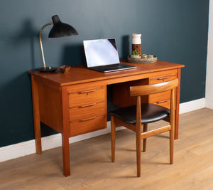 Retro Danish Mid Century Danish Teak Desk By Bent Silberg Mobler