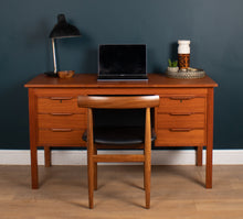 Load image into Gallery viewer, Retro Danish Mid Century Danish Teak Desk By Bent Silberg Mobler