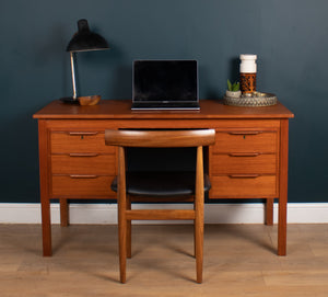 Retro Danish Mid Century Danish Teak Desk By Bent Silberg Mobler