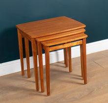 Load image into Gallery viewer, Retro Teak 1960s Mid Century Nest Of 3 Side Coffee Tables