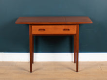 Load image into Gallery viewer, Retro Danish 1960s Sewing Table Console Table Lamp Table