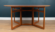 Load image into Gallery viewer, Retro Danish Mid Century Drop Leaf Teak Dining Table By Peter Hvidt &amp; Orla Mølgaard Nielsen For France &amp; Søn