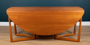 Retro Danish Mid Century Drop Leaf Teak Dining Table By Peter Hvidt & Orla Mølgaard Nielsen For France & Søn