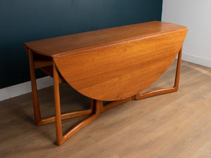 Retro Danish Mid Century Drop Leaf Teak Dining Table By Peter Hvidt & Orla Mølgaard Nielsen For France & Søn