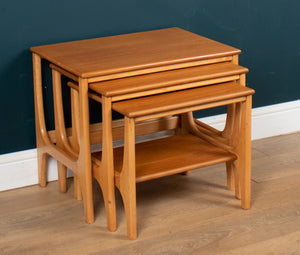 Retro Stateroom By Stonehill Teak Nest Of Three Side Coffee Tables