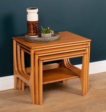 Load image into Gallery viewer, Retro Stateroom By Stonehill Teak Nest Of Three Side Coffee Tables