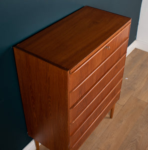 Retro Teak 1960s Danish Mid Century Chest Of Drawers