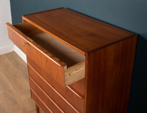 Retro Teak 1960s Danish Mid Century Chest Of Drawers