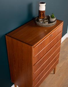 Retro Teak 1960s Danish Mid Century Chest Of Drawers