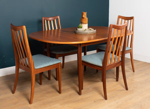 Retro Teak 1960 G Plan Table & Four 4 Victor Wilkins Dining Chairs