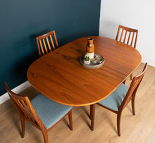 Load image into Gallery viewer, Retro Teak 1960 G Plan Table &amp; Four 4 Victor Wilkins Dining Chairs