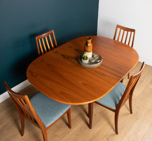 Retro Teak 1960 G Plan Table & Four 4 Victor Wilkins Dining Chairs