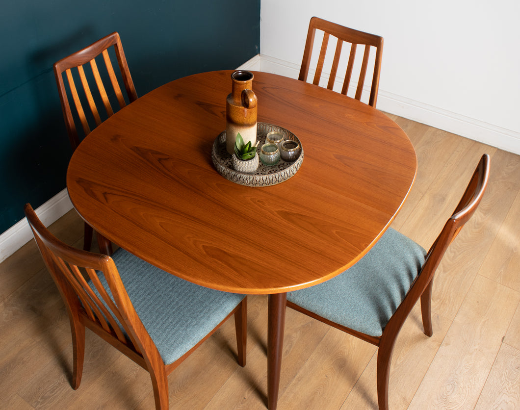 Retro Teak 1960 G Plan Table & Four 4 Victor Wilkins Dining Chairs