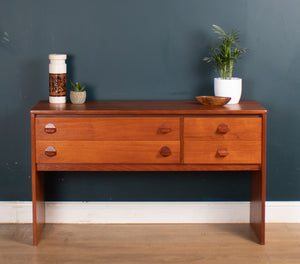 Retro Teak 1960s Stag Short Mid Century Sideboard Console Table