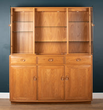 Load image into Gallery viewer, Vintage Ercol Elm Windsor Glazed Display Dresser Sideboard