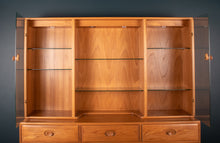 Load image into Gallery viewer, Vintage Ercol Elm Windsor Glazed Display Dresser Sideboard