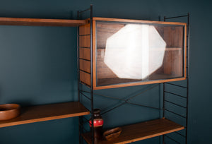 Retro Teak 1960s Danish String Wall Shelving System