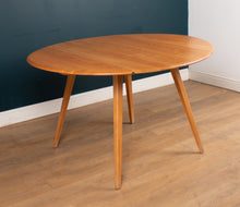 Load image into Gallery viewer, Vintage Retro Round Ercol Drop Leaf Dining Table &amp; Four Ercol Kitchen Chairs