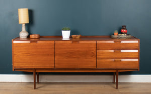 Retro Long Teak 1960s Mid Century Teak Sideboard By White & Newton