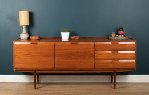 Retro Long Teak 1960s Mid Century Teak Sideboard By White & Newton