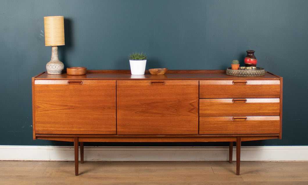 Retro Long Teak 1960s Mid Century Teak Sideboard By White & Newton