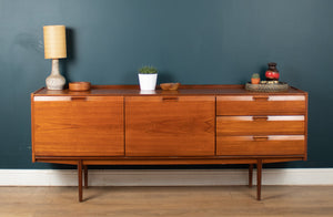 Retro Long Teak 1960s Mid Century Teak Sideboard By White & Newton