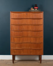 Load image into Gallery viewer, Reto Teak 1960s Tall Danish Chest Of Drawers Denmark Tallboy