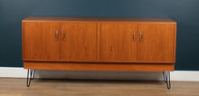 Load image into Gallery viewer, Long Restored Teak Retro 1960s G Plan Fresco Sideboard On Hairpin Legs