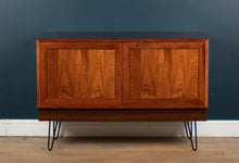 Load image into Gallery viewer, Restored Mid Century Danish Rosewood Sideboard On Hairpin Legs