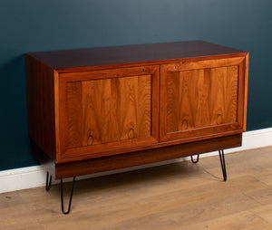 Restored Mid Century Danish Rosewood Sideboard On Hairpin Legs