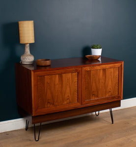 Restored Mid Century Danish Rosewood Sideboard On Hairpin Legs