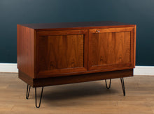 Load image into Gallery viewer, Restored Mid Century Danish Rosewood Sideboard On Hairpin Legs