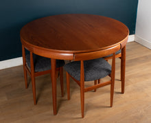 Load image into Gallery viewer, Retro 1960s Teak Hans Olsen &quot;Roundette&quot; Teak Dining Table &amp; 6 For Frem Rølje