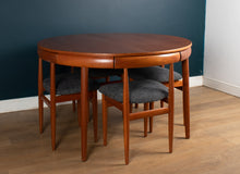 Load image into Gallery viewer, Retro 1960s Teak Hans Olsen &quot;Roundette&quot; Teak Dining Table &amp; 6 For Frem Rølje