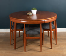 Load image into Gallery viewer, Retro 1960s Teak Hans Olsen &quot;Roundette&quot; Teak Dining Table &amp; 6 For Frem Rølje