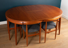 Load image into Gallery viewer, Retro 1960s Teak Hans Olsen &quot;Roundette&quot; Teak Dining Table &amp; 6 For Frem Rølje