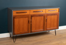 Load image into Gallery viewer, Retro Teak 1960s Painte G Plan Fresco Sideboard By Victor Wilkins On Hairpin Legs