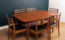 Load image into Gallery viewer, Retro Teak 1960s G Plan Fresco Dining Table &amp; 6 Six Chairs By Victor Wilkins