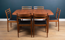 Load image into Gallery viewer, Retro Teak 1960s G Plan Fresco Dining Table &amp; 6 Six Chairs By Victor Wilkins