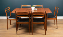 Load image into Gallery viewer, Retro Teak 1960s G Plan Fresco Dining Table &amp; 6 Six Chairs By Victor Wilkins