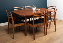 Load image into Gallery viewer, Retro Teak 1960s G Plan Fresco Dining Table &amp; 6 Six Chairs By Victor Wilkins