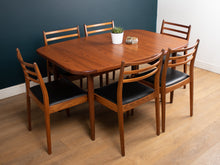 Load image into Gallery viewer, Retro Teak 1960s G Plan Fresco Dining Table &amp; 6 Six Chairs By Victor Wilkins